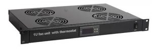 1U 4-fan unit with thermostat