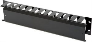 2U metal cable management with cover