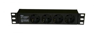 4 way 10” Germany type PDU without switch