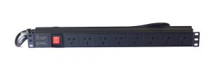 8 way Australia type PDU with switch