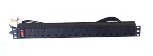 8 way UK type PDU with switch