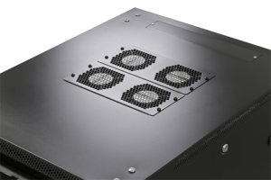 Roof mount fan unit in rack