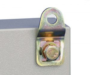 Wall mount hole and bracket