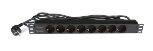 1U 8-outlet Germany PDU without switch