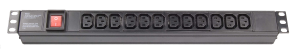 1U 9-outlet IEC C13 PDU