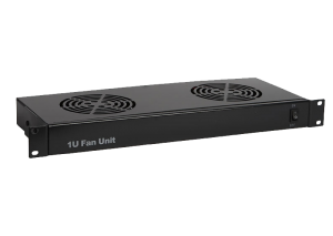 1U fan unit with 2 fans