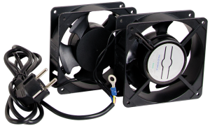 Fans for wall mounted cabinet
