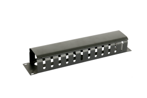 2U cable management with cover