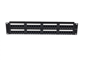 Cat.5e UTP Patch Panel, 48 Ports, with back Bar