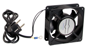 Fan for wall mounted cabinet,with cable and plug