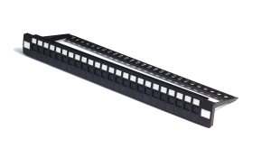 UTP Blank Patch Panel, 24 Ports,with Dust Cover , with back Bar
