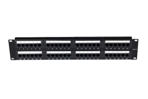 Cat.6 UTP Patch Panel, 48 Ports, with back Bar